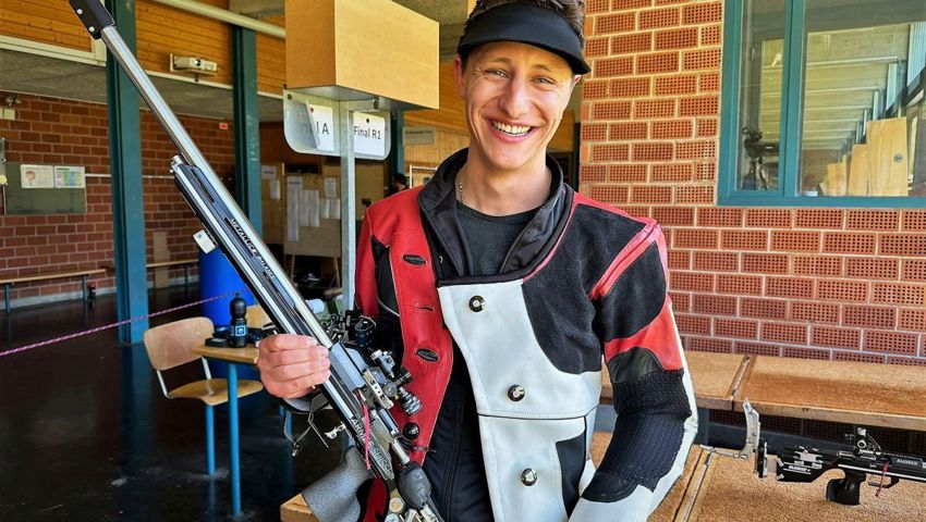 Sportschütze Christoph Dürr aus Gams.