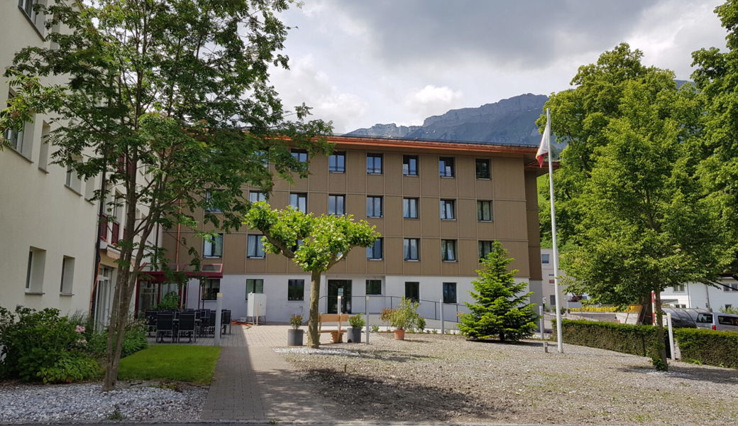  Das Alterswohnheim Möösli in Gams. 