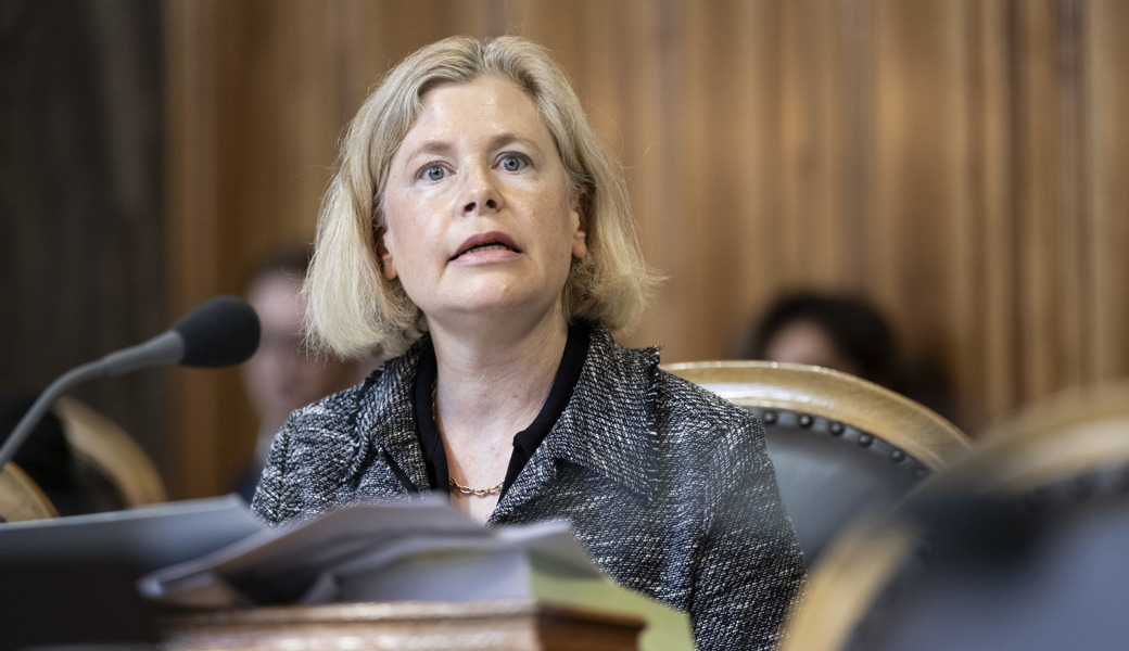 Bisher hat sich die St.Galler Ständerätin Esther Friedli nicht über eine mögliche Bundesratskandidatur geäussert.