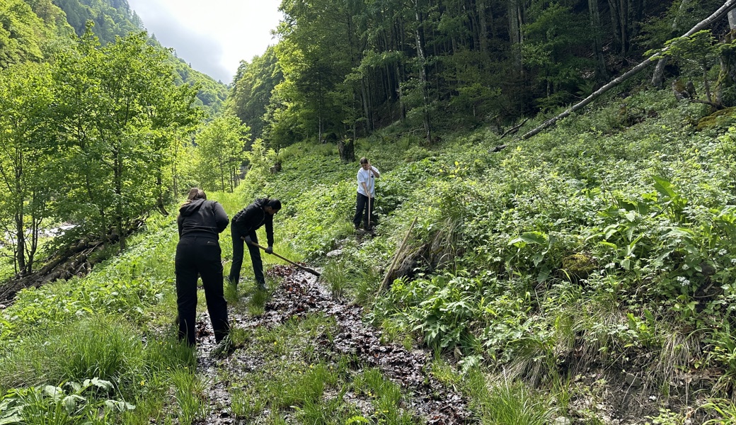 Post-Lernende im Einsatz.
