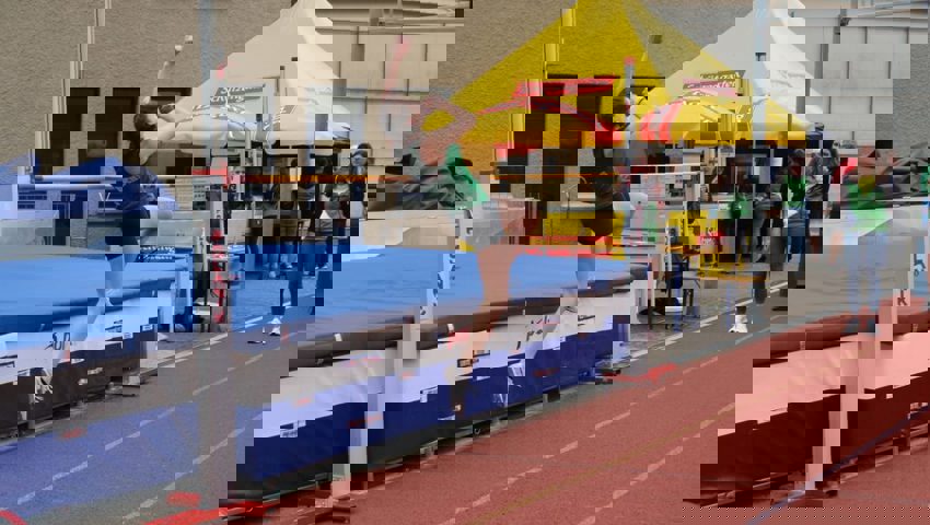  Carla Leeser sicherte sich im Hochsprung den 1. Rang (10.00) und im Sprint den 3. Rang (8.85). 