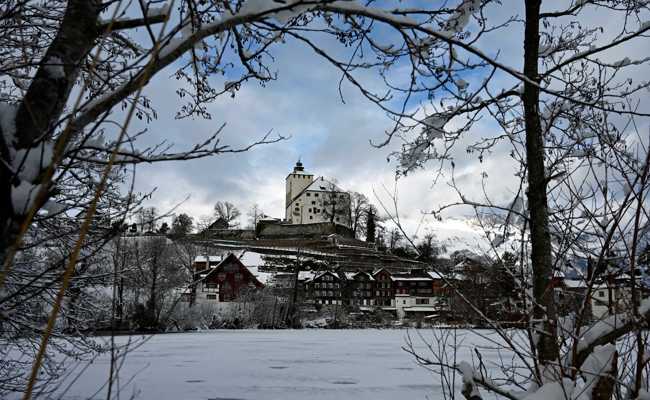 Schön, aber vergänglich: Werdenbergersee im Winterkleid