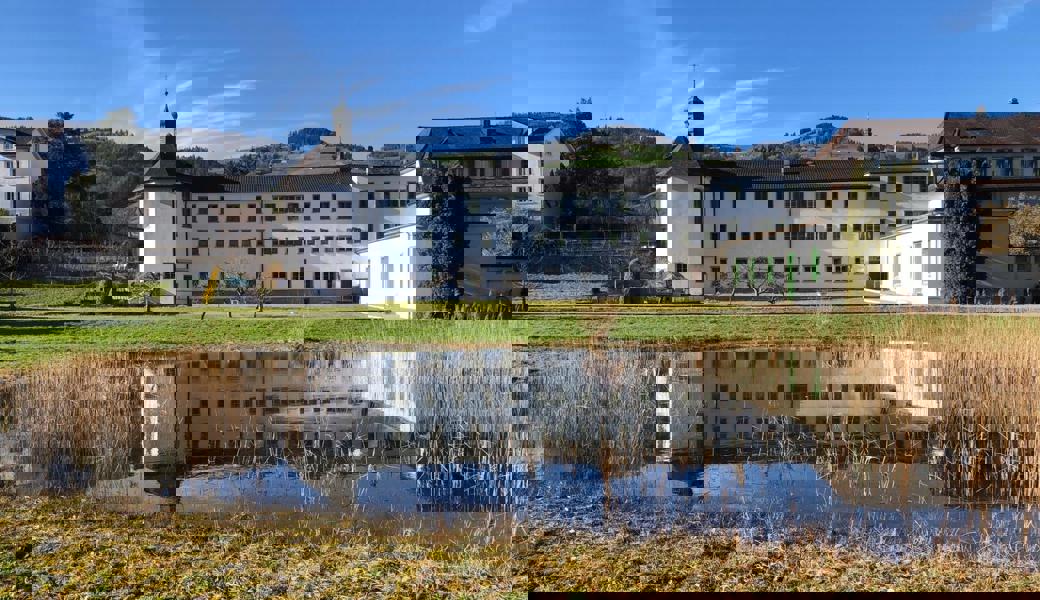 Idyllisch gelegen und doch in Zentrumsnähe: Kloster Maria Hilf in Altstätten.