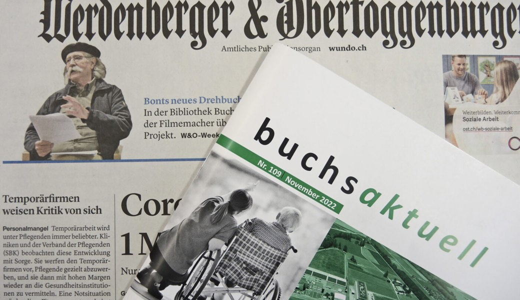 Die beiden wichtigsten Informationsquellen für Buchserinnen und Buchser: «Buchs aktuell» und die Tageszeitung W&amp;O. 