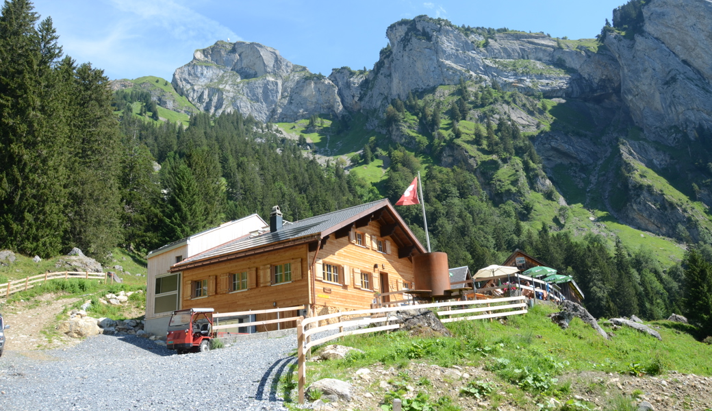 Das Berggasthaus Alp Rohr auf gut 1200 Metern über Meer ist ein beliebtes Ausflugsziel.