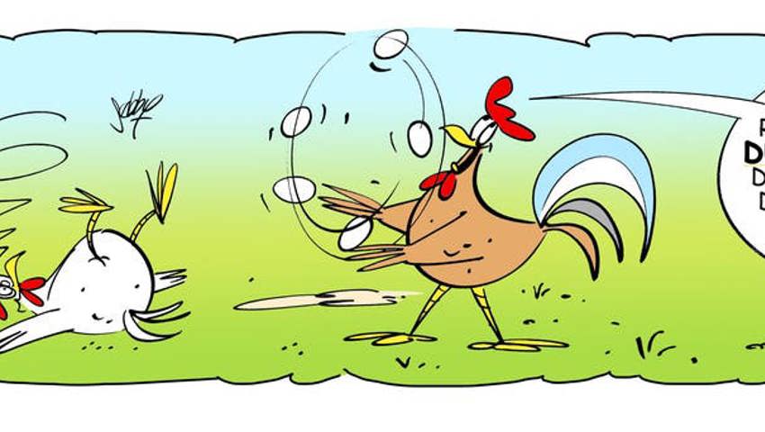 Von verspielten Hühnern...