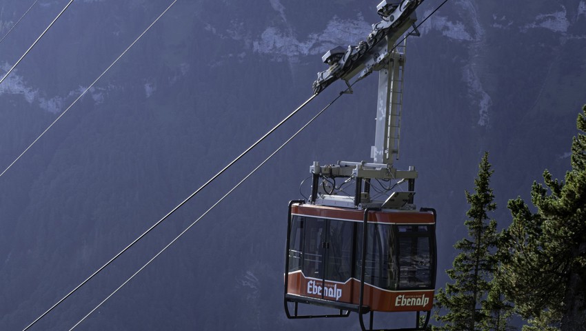 Die Seilbahn zur Ebenalp. Die Seilbahn zur Ebenalp.