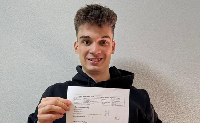 Nachwuchsdirigent im Musikverein