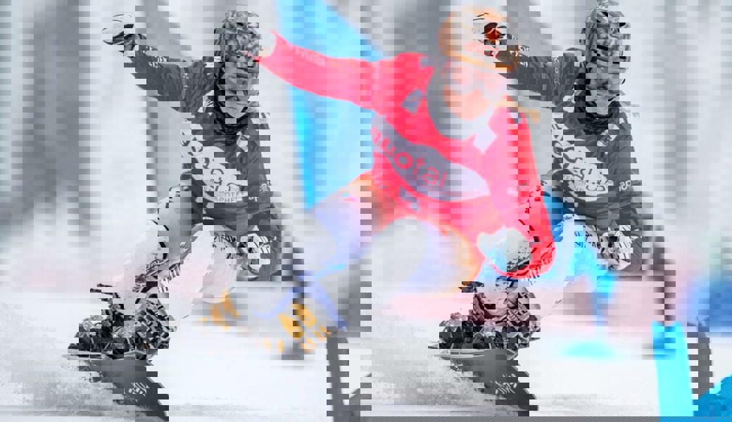  Die Schweizer Top-Favoritin Julie Zogg stürzte im Viertelfinal des WM Parallelriesenslaloms. Archivbild: Marius Becker/Key