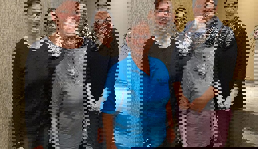  Neuer Vorstand: Anita Hegelbach, Erna Lippuner und Patrizia Baumgartner, (hinten) Tanja Frehner und Bettina Eggenberger. Bilder: PD