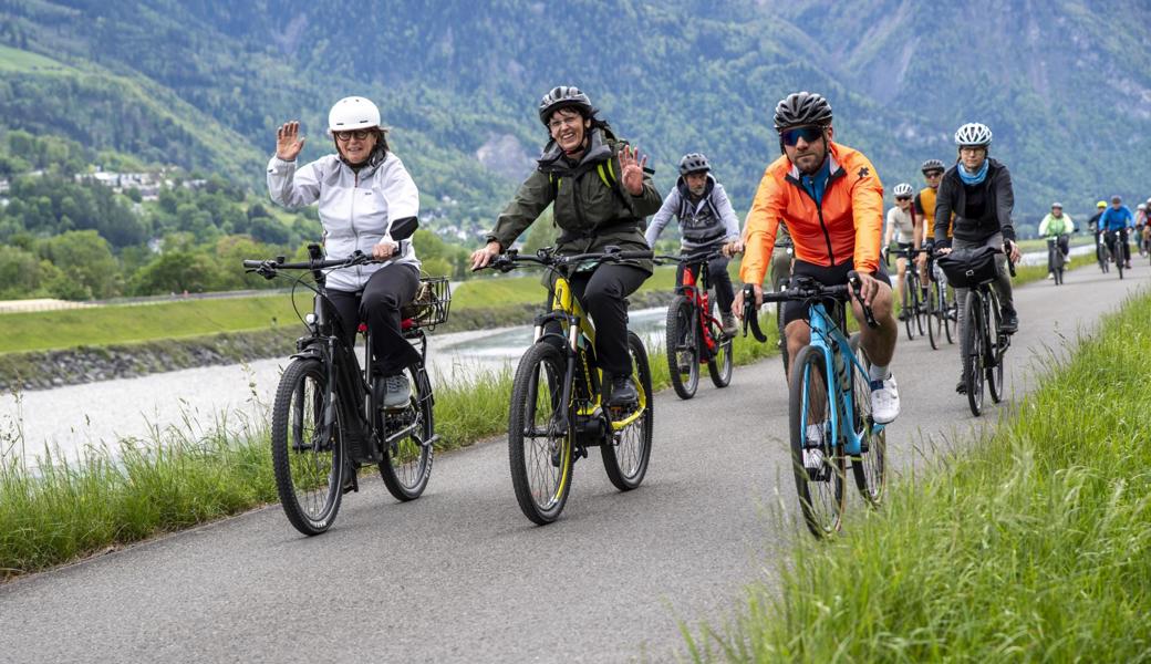 Am 3. Mai von 10 bis 17 Uhr findet wieder der Slow-up Werdenberg-Liechtenstein statt.