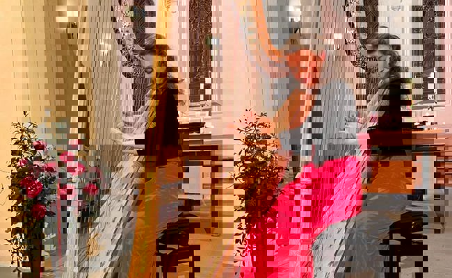 Ein Abend zum Verlieben: Harfenistin Marika Cecilia Riedl spielte in der Kirche