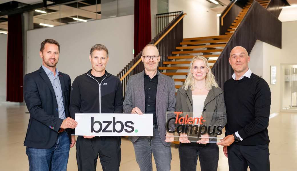 Die Verantwortlichen vom BZBS und SBW, von links: Markus Bonderer, Christian Keiser, Daniel Miescher, Lea Egloff, Bruno Juhasz.