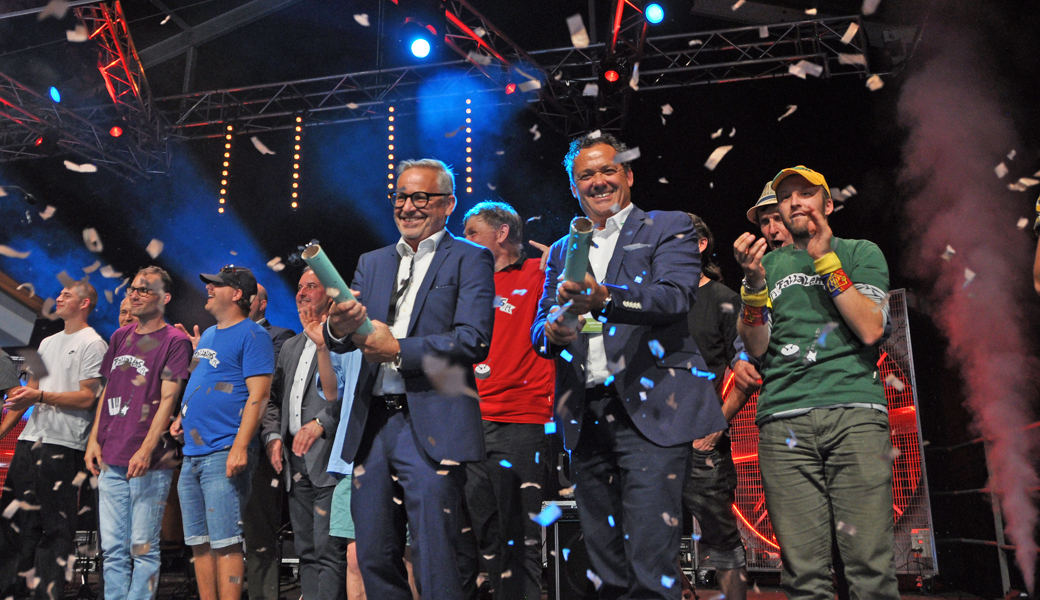 Konfettiregen: Der Startschuss für die Wiga wurde gestern von den Verantwortlichen und vielen Gästen richtiggehend zelebriert.