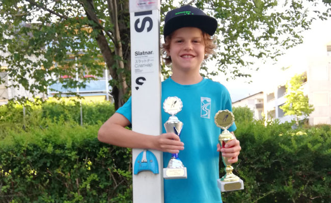 Mehrere Podestplätze für Nino Leeser und Flurin Hofmänner auf der Schanze