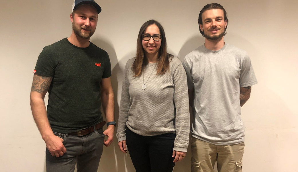 Neu im Vorstand des Tennisclubs Haag (von links): Spielleiter Fabian Zogg, Kassiererin Tanja Kressig und Aktuar Loris Scherzinger.